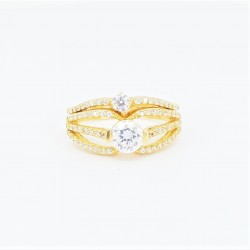 22ct Bridal Ring Set - DMS-R55 - 1