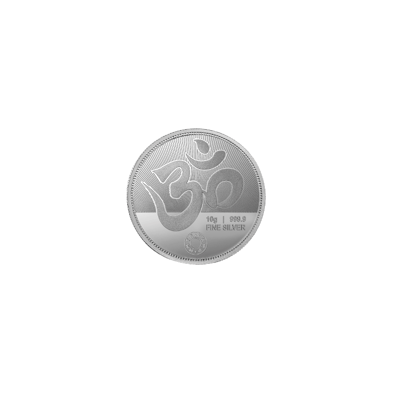 10 grams Ganesh Lakshmi Silver Coin - 1