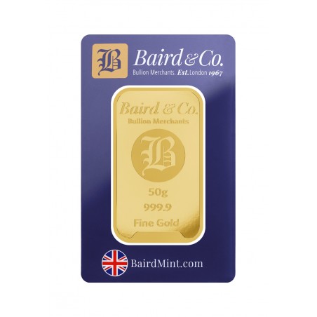 50 gram Baird and Co. Bullion Bar - 1