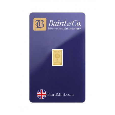 1 gram Baird and Co. Bullion Bar - 1