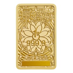 1g Laxmi Gold Bar - The Royal Mint