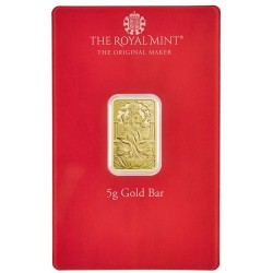 5g Laxmi Gold Bar - The Royal Mint