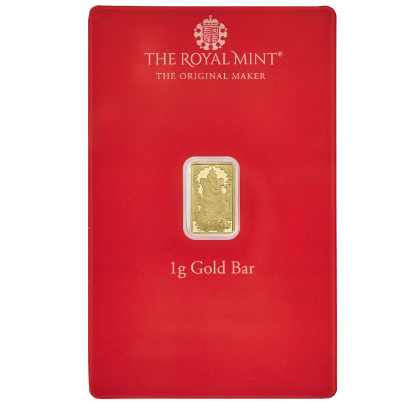 1g Ganesh Gold Bar - The Royal Mint