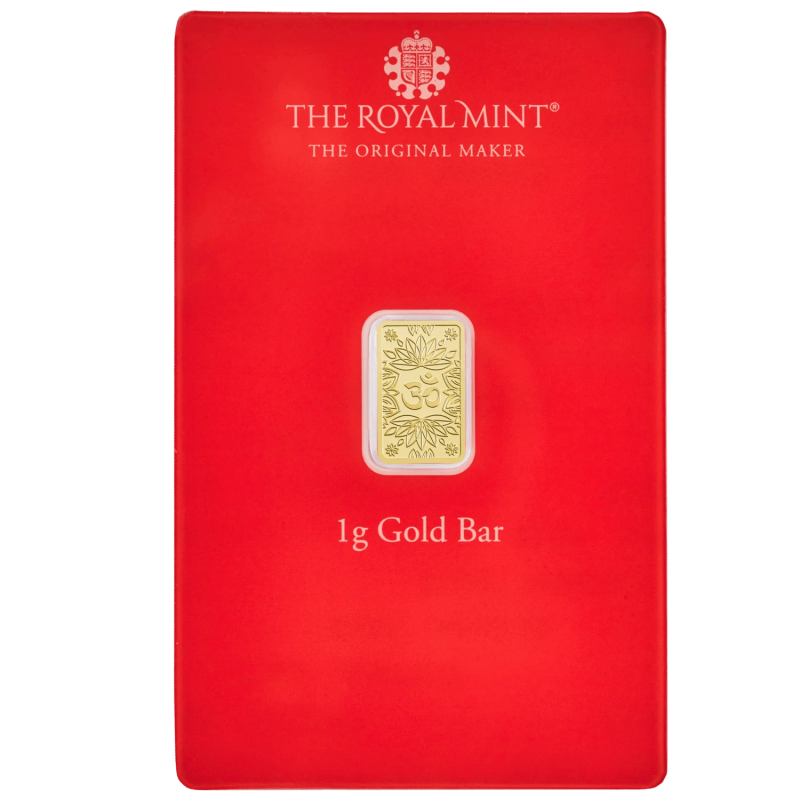 1g Om Gold Bar - The Royal Mint