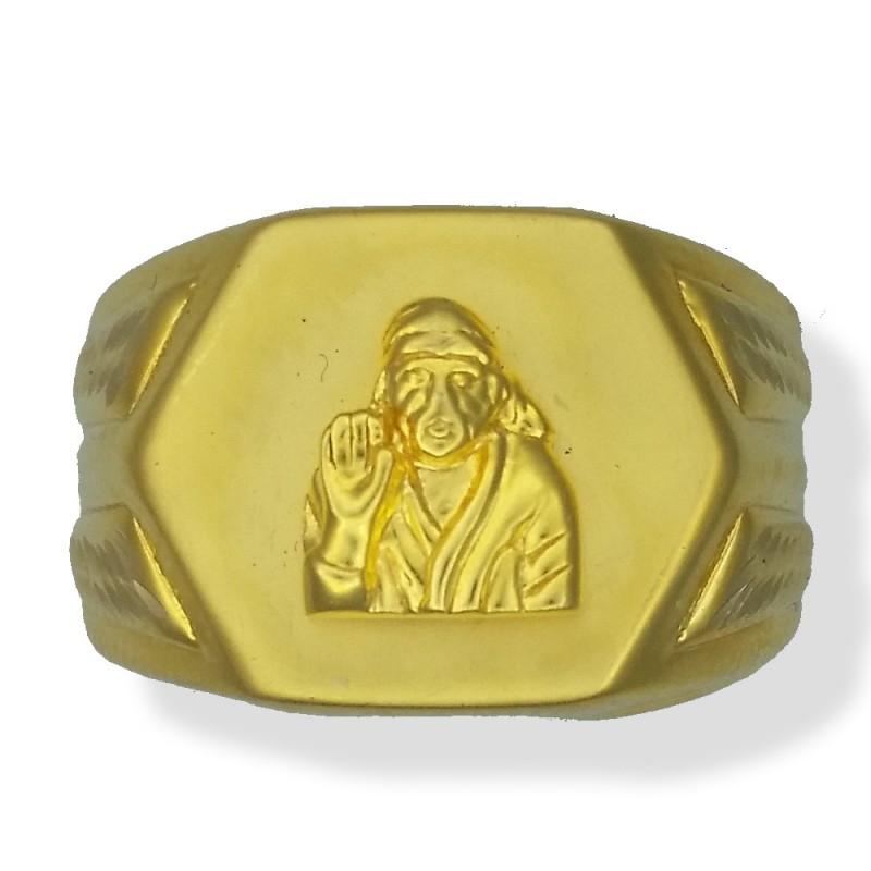 Divine Matte Finish Ganesha 22KT Gold Ring