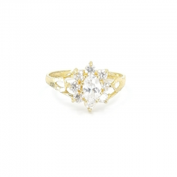 Ladies Oval-cut Stone Ring