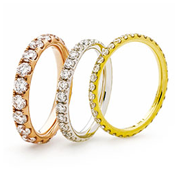 Diamond Split Claw Full Eternity Ring