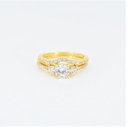 22ct Bridal Ring Set - DMS-R59 - 2