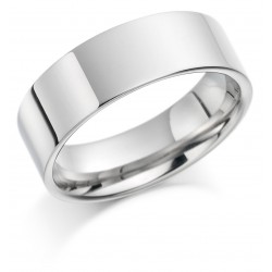 Flat wedding band - 1